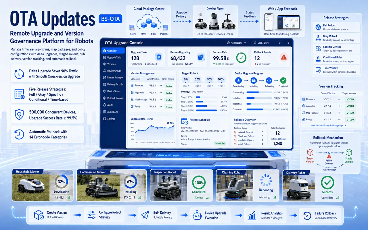 CloudTrace OTA product interface screenshot